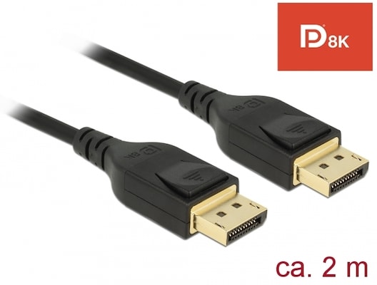 Delock DisplayPort Kabel 8K, 60Hz, 2m