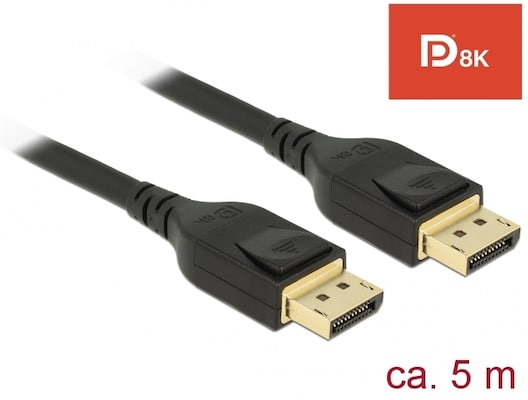 Delock DisplayPort Kabel 8K, 60Hz, 5m