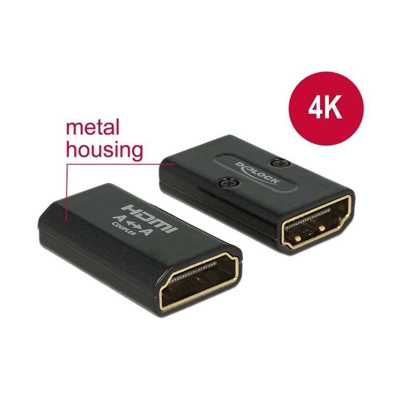 Delock Adapter HDMI-A Buchse > HDMI-A Buchse [schwarz]