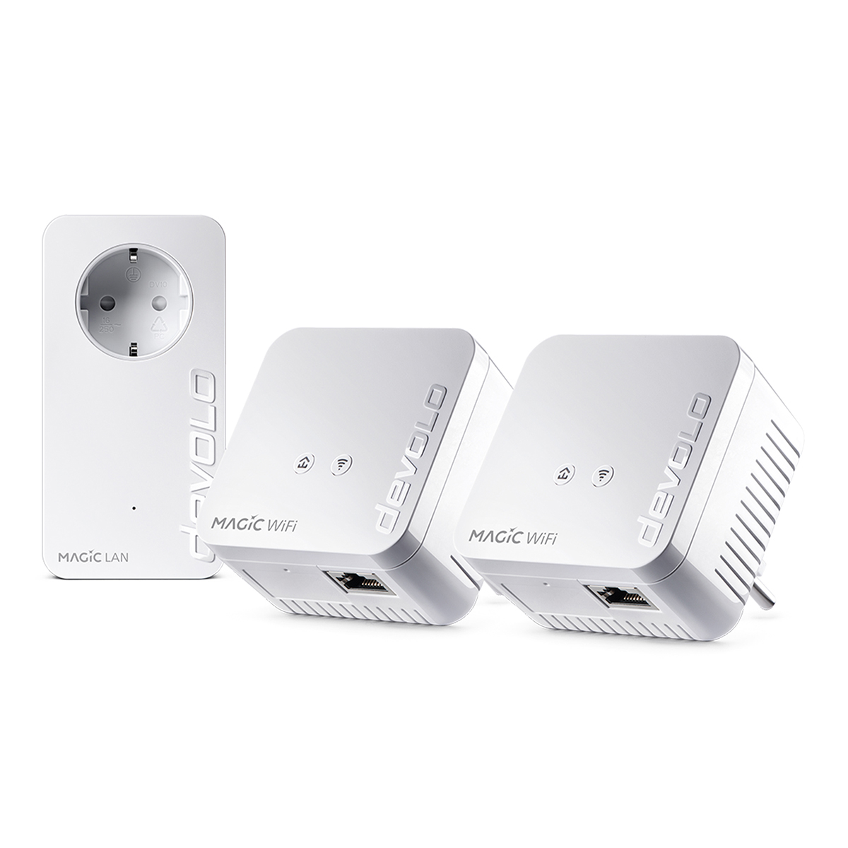 devolo Magic 1 WiFi mini Powerline Multiroom Kit Powerline bis zu 1.200 Mbit/s, WiFi 4 bis zu 300 Mbit/s, 1x LAN (pro Ei...