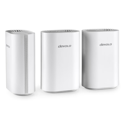 devolo WiFi 7 BE9300 Mesh System 3er Pack BE9300 Triband, 1x 2.5G WAN/LAN und 3x 1G LAN (pro Einheit)