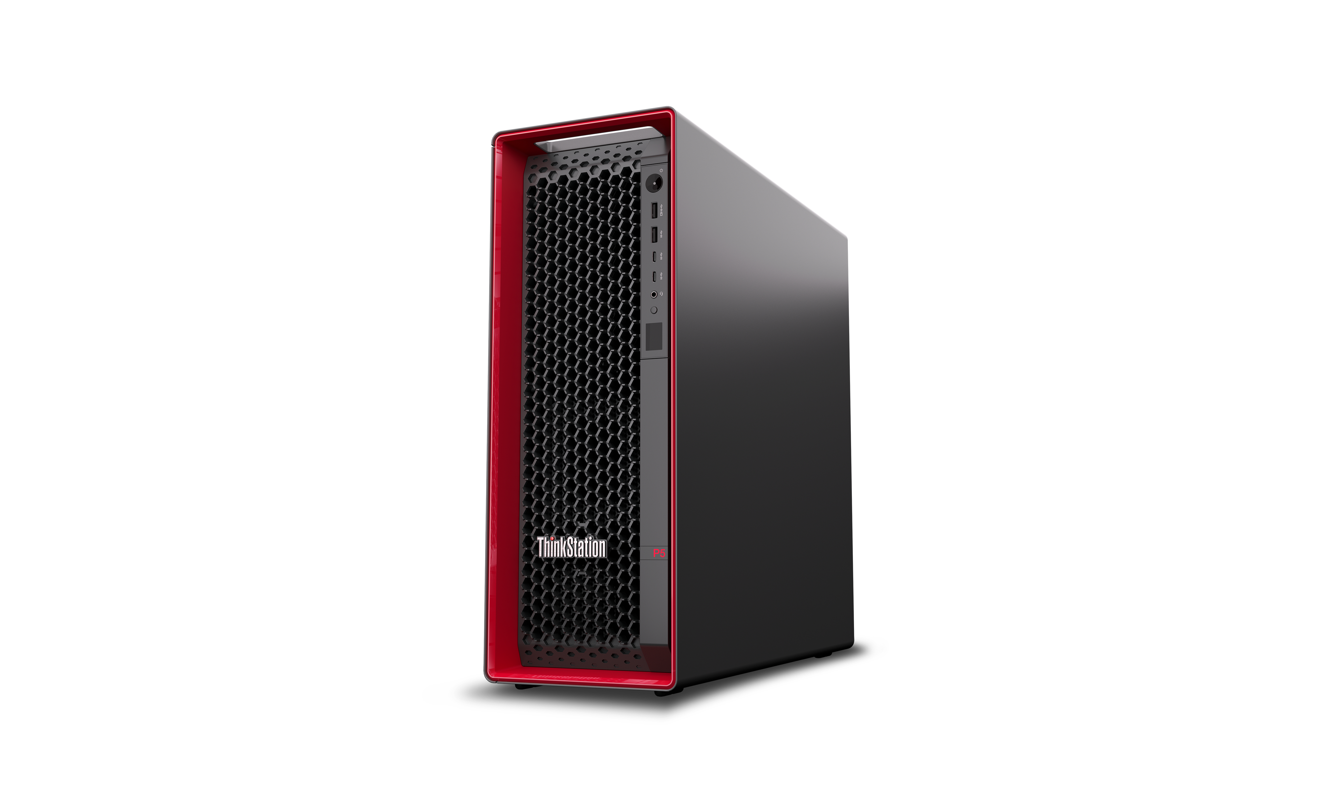 Lenovo thinkstation p5 tower 30ga00ange - intel xeon w5-2545, 128gb ddr5 ecc ram, 1tb ssd, nvidia rtx 4500 (32gb gddr7), win11 pro pc produkt bild im modal overlay 3