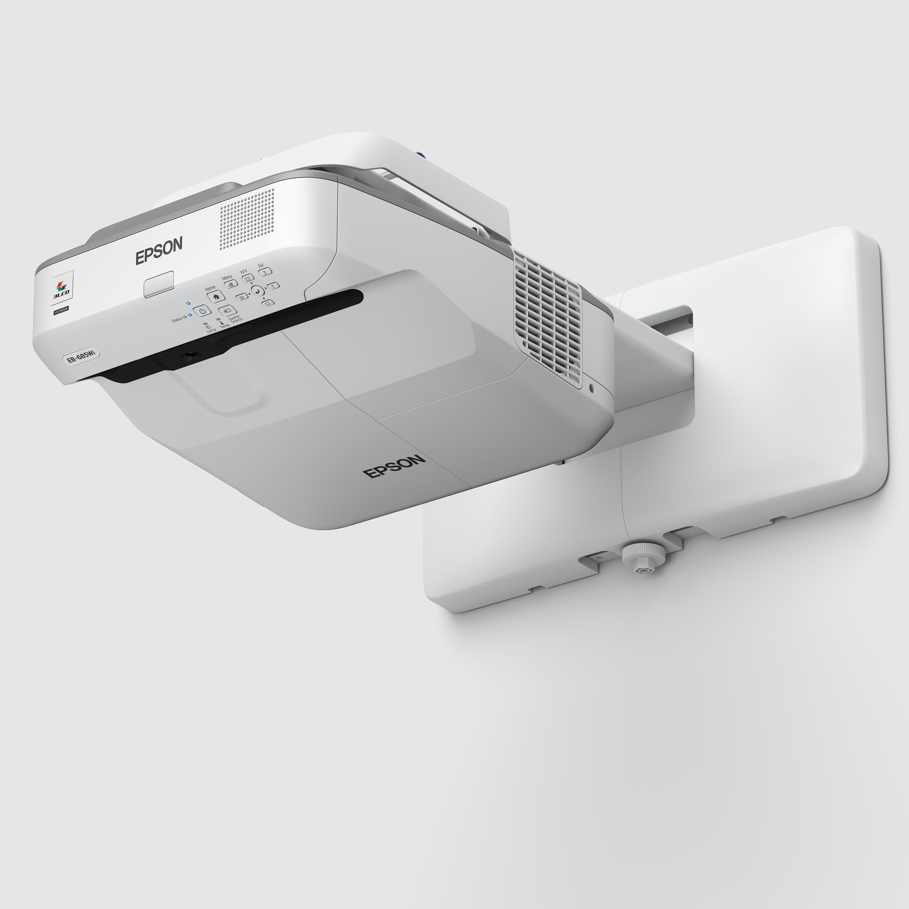 EPSON EB-685Wi Ultrakurzdistanz-Beamer - WXGA, 3.500 Lumen, LAN Interaktive Oberfläche inkl. 2 interaktiver Stifte
