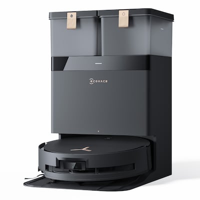 ECOVACS DEEBOT X8 PRO OMNI Schwarz B-Ware Saug-Wisch-Roboter mit Reinigungsstation