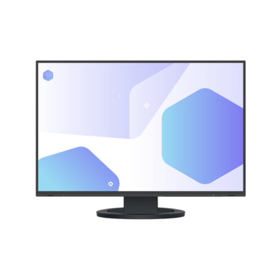 Eizo FlexScan EV2485-BK Office Monitor - IPS, USB-C, HDMI, DP