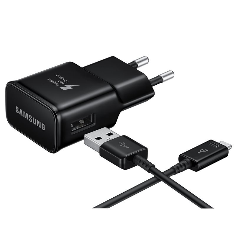 Samsung Schnellladegerät EP-TA20E, schwarz [inkl. USB-C Ladekabel]