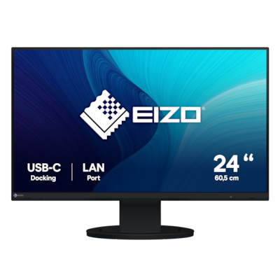 Thumbnail - Eizo FlexScan EV2490-BK Office Monitor B-Ware - 60.5 cm (23.8 Zoll), IPS, USB-C