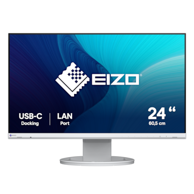 Eizo FlexScan EV2490-WT Office Monitor - IPS, USB-C, 5 ms, HDMI