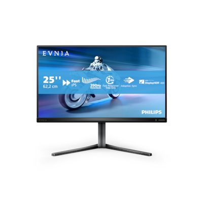 Philips Evnia 25M2N5200U 25 Zoll - Gaming Monitor Fast IPS, FHD, 390 Hz