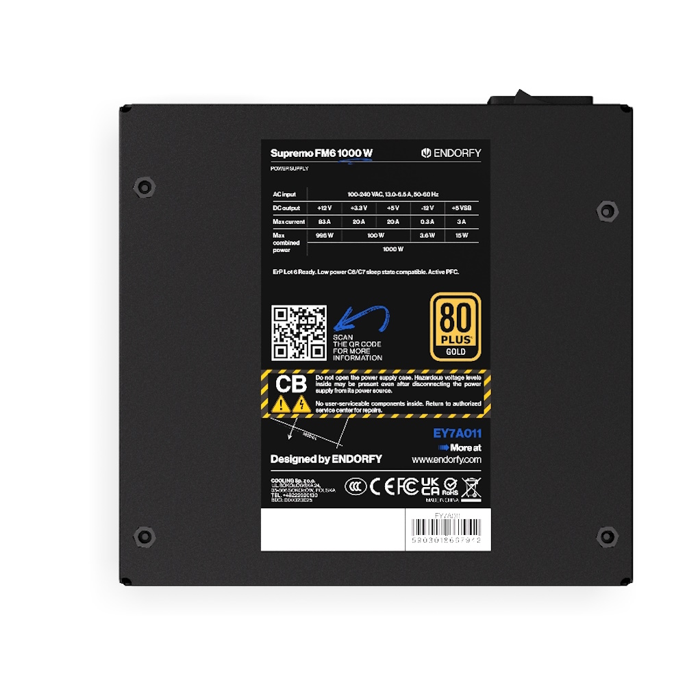Endorfy Supremo FM6 Gold 1000W | PC-Netzteil PC Netzteile Produkt Bild 9