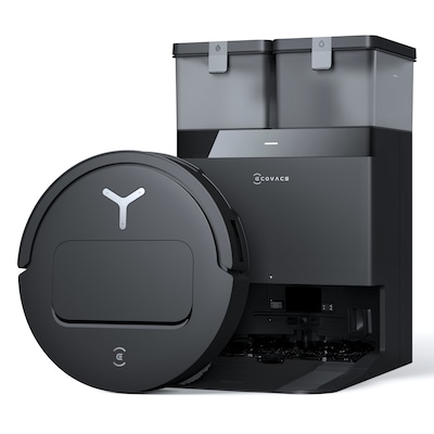 ECOVACS DEEBOT T50 OMNI Gen3 Saugroboter Schwarz All-in-One-Reinigungsstation, 25.000 Pa Saugleistung, Ultraflaches Design, Smarte Steuerung