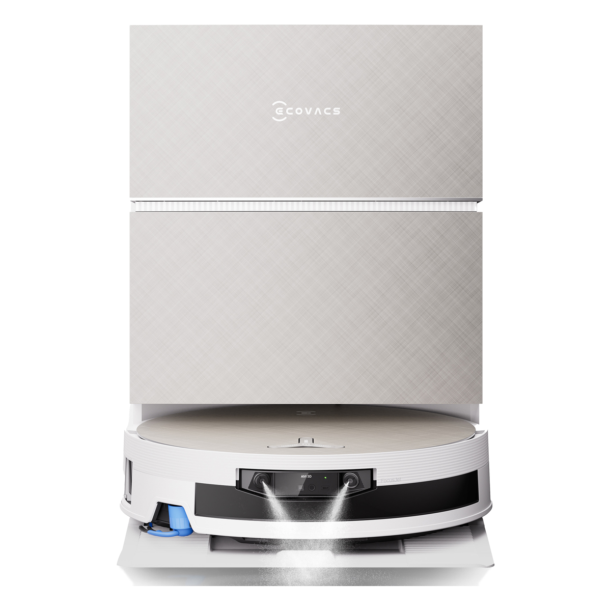 ECOVACS DEEBOT X12 PRO OMNI Weiß All-in-One-Reinigungsstation, 22.000 Pa Saugleistung, FocusJet, OZMO Roller 3.0, ZeroTangle 4.0
