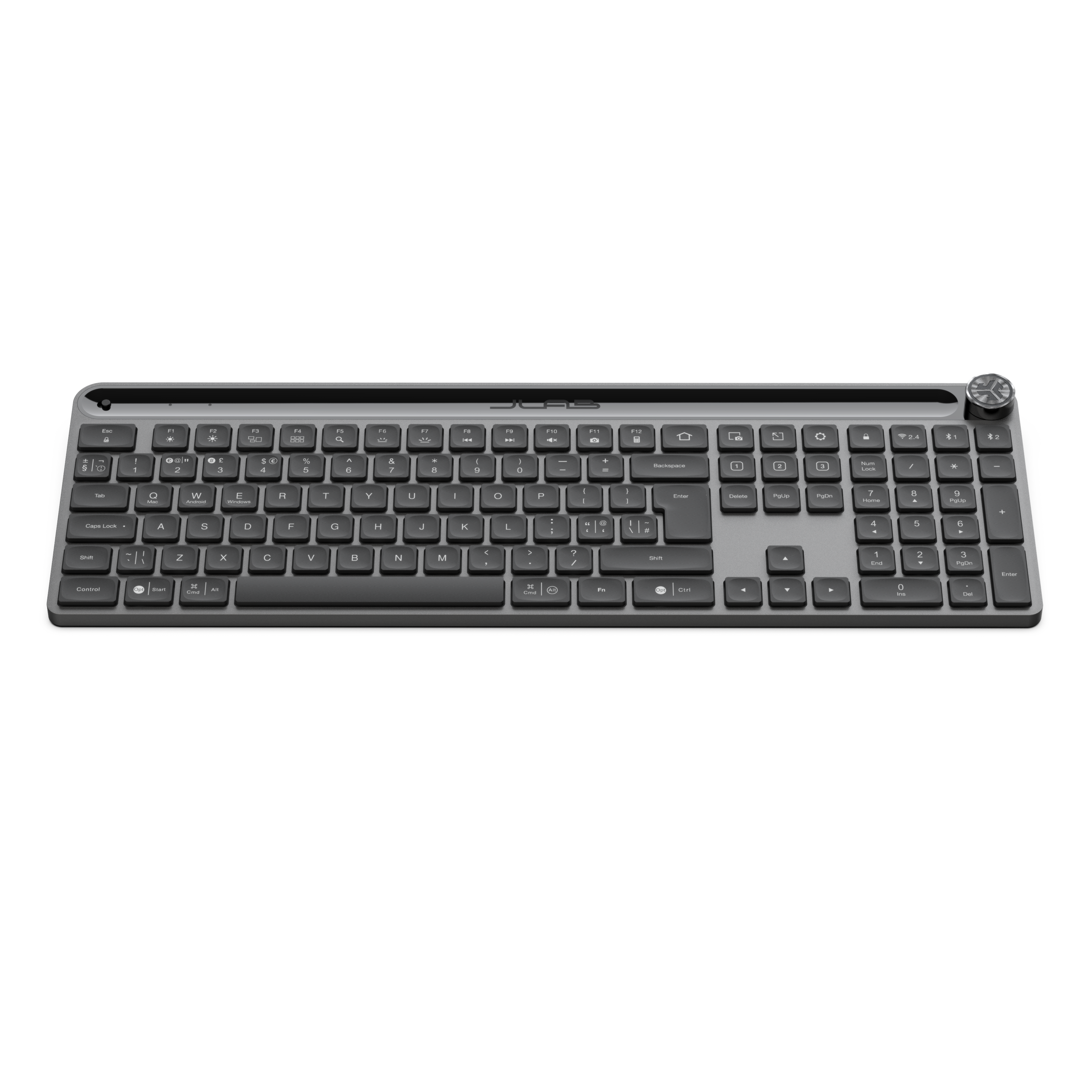 Jlab Epic Keyboard - DE-Layout - Black Verbindung über Bluetooth oder USB Dongle, Beleuchtete Tasten, Schnelltasten und ...