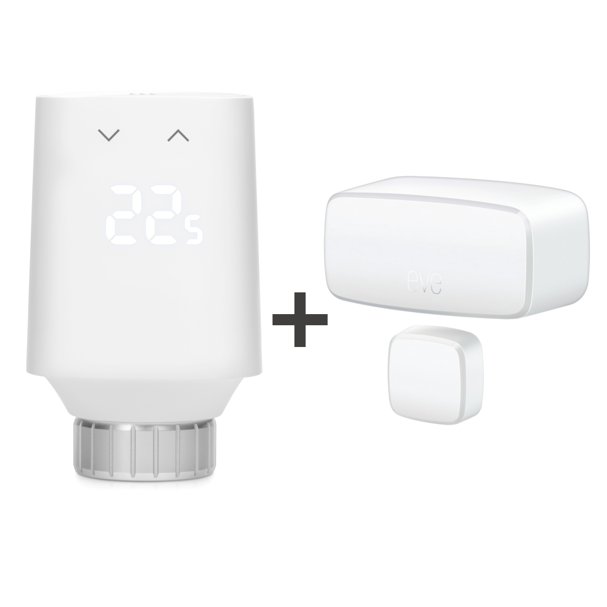 Eve smartes Heizen- und Energiesparen-Set Eve Thermo 5th Gen + Eve Door & Window