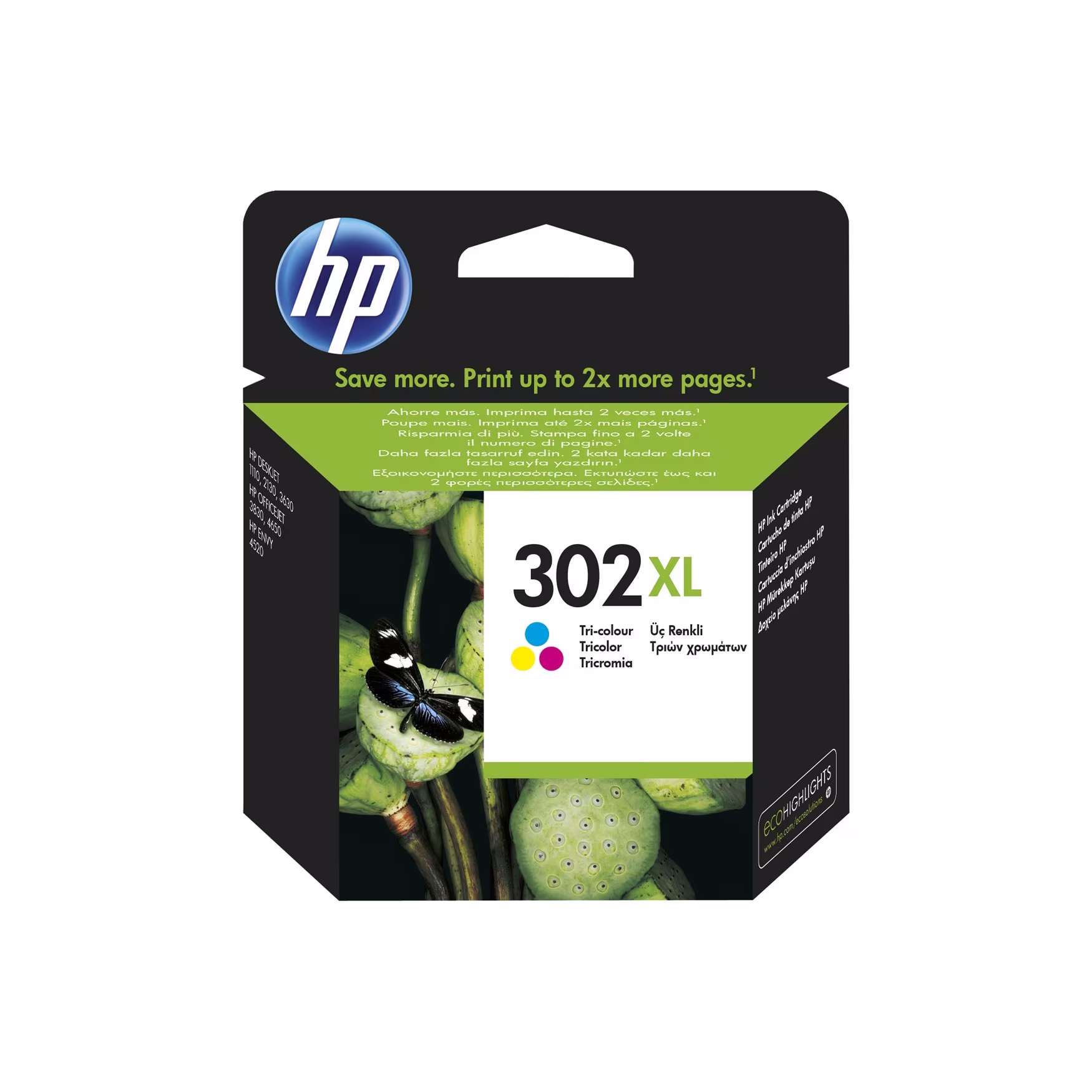 HP 302XL (F6U67AE) Original Druckerpatrone Cyan/Magenta/Gelb