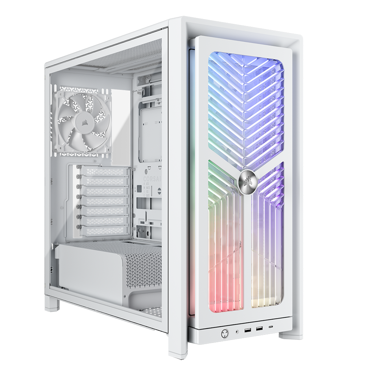 Corsair Frame 4000X RS White - Gehäuse - Miditower - Weiß