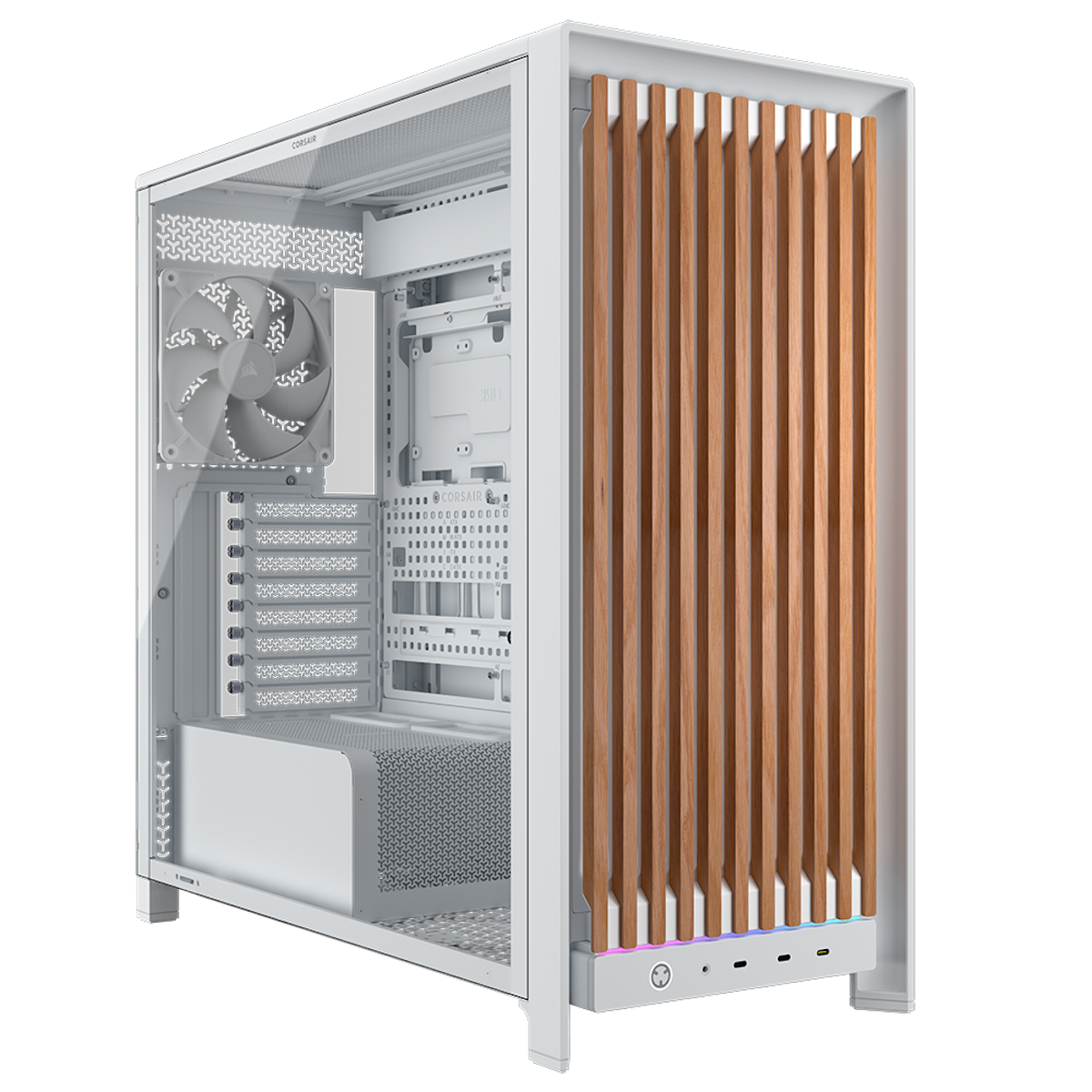 Corsair FRAME 5000D WOOD RS - Gehäuse - Miditower - Weiß