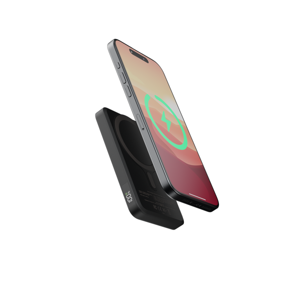XTORM Magnetic Wireless Powerbank, 5.000mAh - Midnight Black