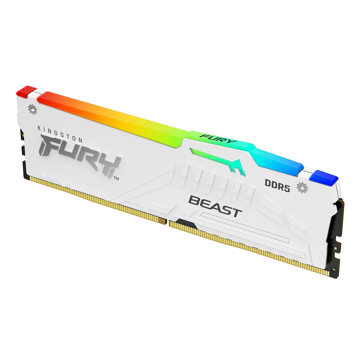 Kingston FURY Beast RGB Weiß 64GB Kit (2x32GB) DDR5-6000 EXPO DIMM Arbeitsspeicher, CL30-36-36, 1.4V Arbeitsspeicher Produkt Bild 3