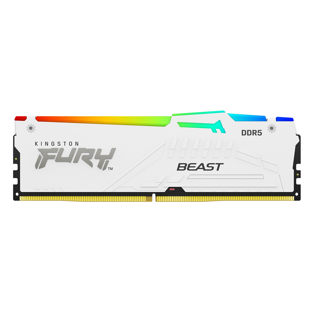 Image of Kingston FURY Beast RGB Weiß 32GB DDR5-6000 EXPO DIMM Arbeitsspeicher, CL36-38-38, 1.35V