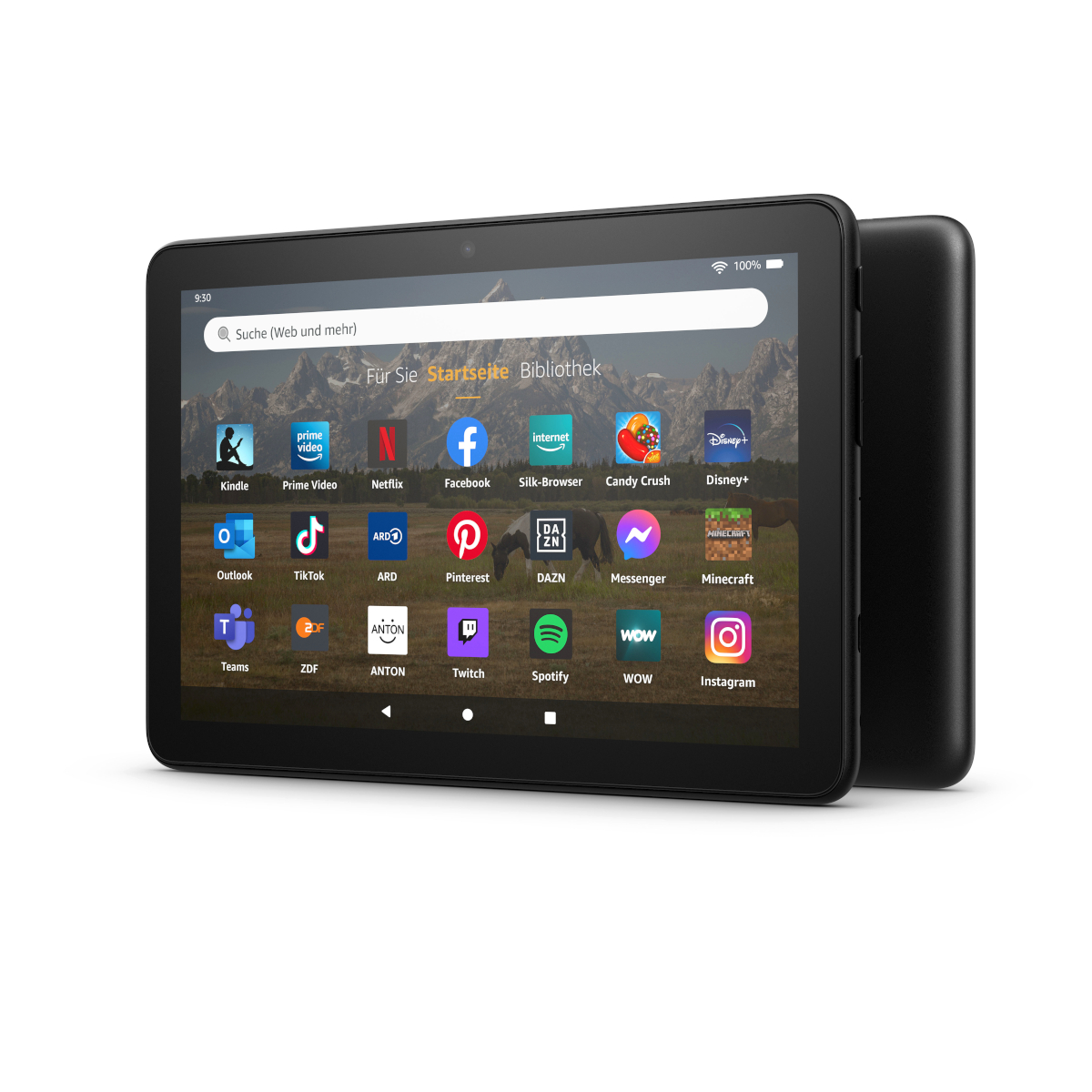 Thumbnail - Amazon Fire HD 8-Tablet (2022), Schwarz 8-Zoll-HD-Display, 32 GB - mit Werbung