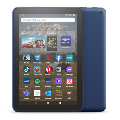 Amazon Fire HD 8-Tablet (2022), Blau 8-Zoll-HD-Display, 32 GB - mit Werbung