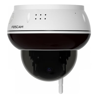 Foscam D8T WLAN Überwachungskamera Weiß 8MP (3840x2160), WiFi 6 Dualband, PT-Funktion, KI-unterstützte Erkennung, IK10 Vandalismus-Schutz