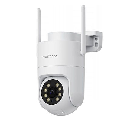 Foscam PD8 WLAN Überwachungskamera Weiß 8MP (3840x2160), WiFi 6 Dualband, Millimeterwellen-Radar, 360° Auto-Tracking, Pan & Tilt