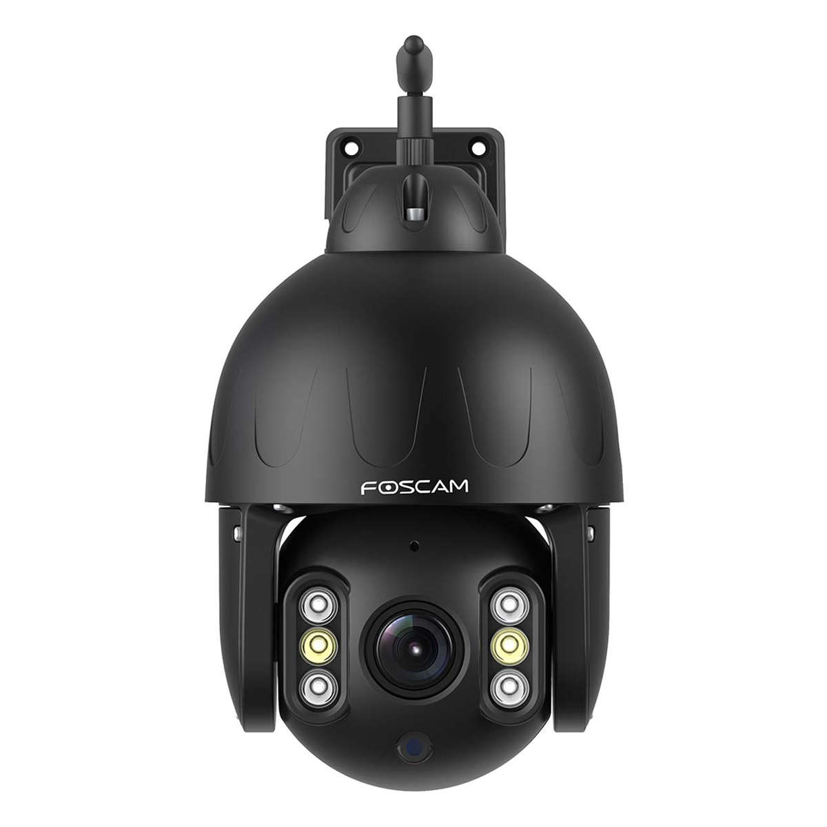Foscam SD8P WLAN Überwachungskamera Schwarz 8MP (3840x2160), Dualband-WLAN, Schwenk- und Neigefunktion, 4x optischer Zoo...