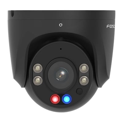 Thumbnail - Foscam W5EP Überwachungskamera Schwarz 5MP (3072x1728), PoE, Integrierte Scheinwerfer, Rot-blaue Warnlichter und Sirene