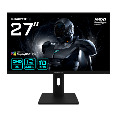 Gigabyte G27Q3 27 Zoll - Gaming Monitor IPS , QHD, 320 Hz, 1ms GtG, 2x HDMI 2.1, DP, USB