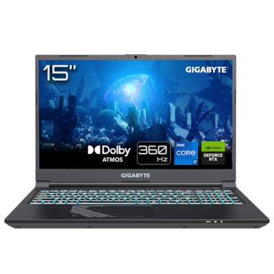 GIGABYTE G5 KF5-H3DE554KD - 15,6" FHD 360Hz Display, Intel Core i7-13620H, 16GB RAM, 1TB SSD, NVIDIA GeForce RTX™ 4060, ...