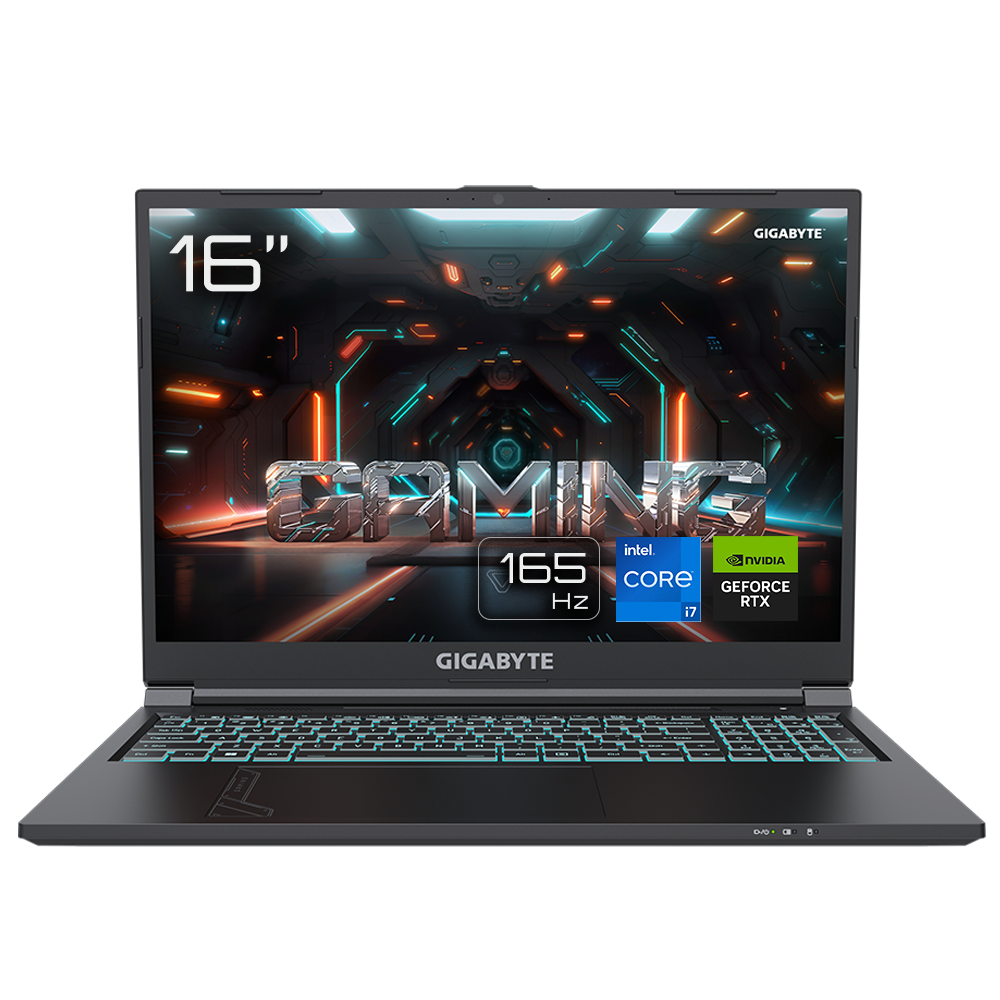 GIGABYTE G6 KF-73DE854KH B-Ware - 16" FHD 165Hz Display, Intel Core i7-13700H, 16GB RAM, 1TB SSD, NVIDIA GeForce RTX™ 40...