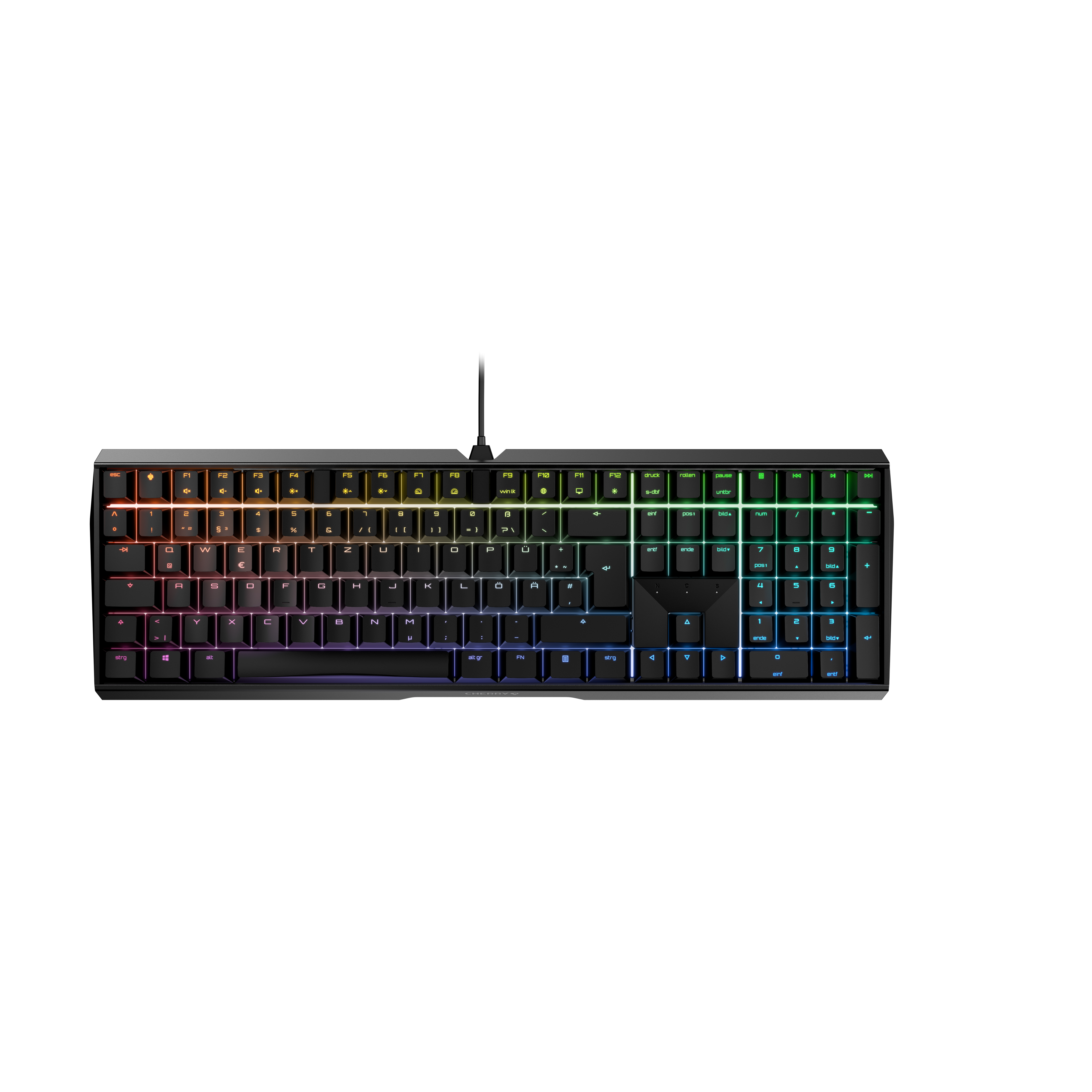 Thumbnail - CHERRY MX 3.0S RGB, CHERRY MX-Silent Red-Switches - schwarz, mechanische Gamingtastatur, Kabelgebunden, RGB-Beleuchtung,...