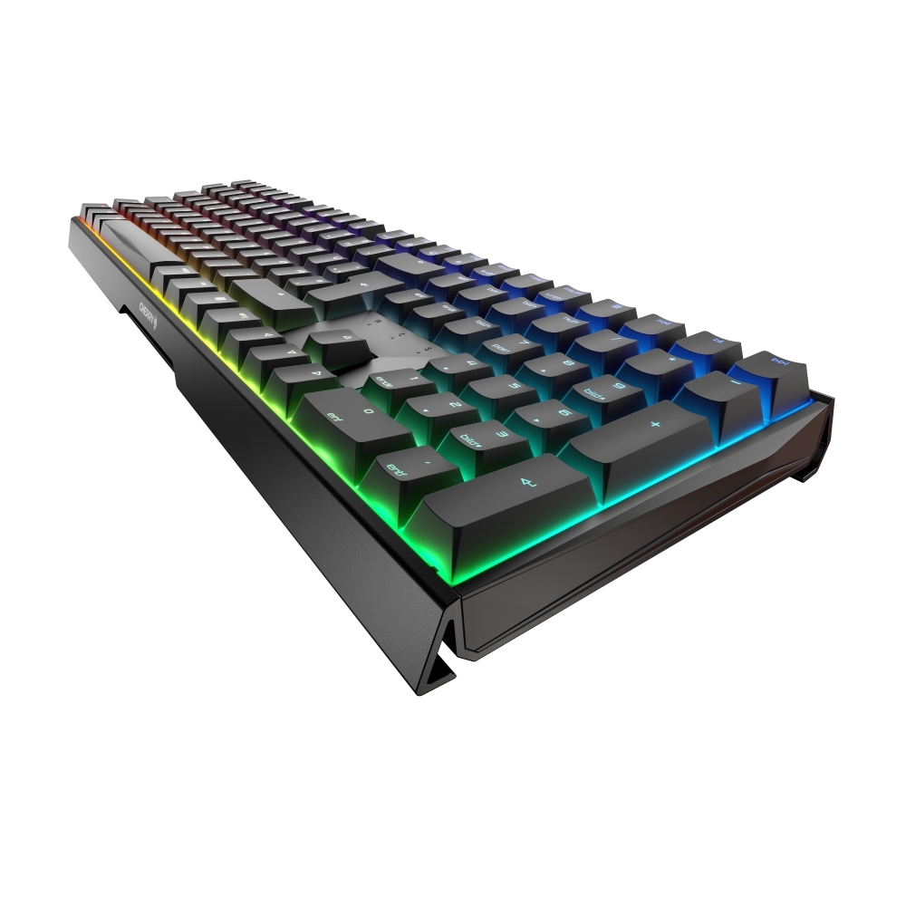 CHERRY MX 3.0S RGB, CHERRY MX-Brown-Switches - schwarz, mechanische Gamingtastatur, Kabelgebunden, RGB-Beleuchtung, Aluminium-Gehäuse