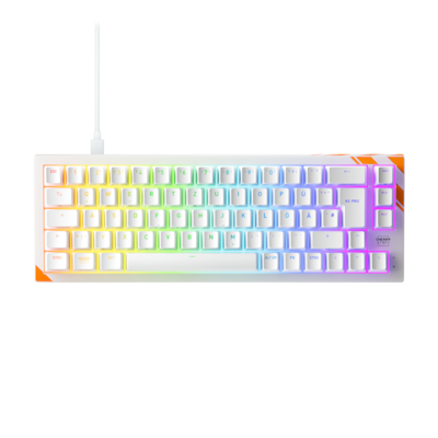 Cherry Xtrfy Tastatur K5 Pro TMR Compact, Kabelgebunden, weiß 65%-Design, Hot-swappable CHERRY MK Crystal Magnet-Schalter, Strip-LED-ARGB-Beleuchtung