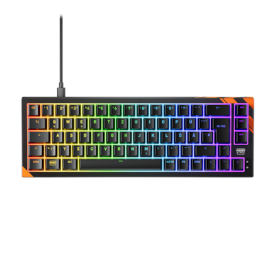 Cherry Xtrfy Tastatur K5 Pro TMR Compact, Kabelgebunden, schwarz 65%-Design, Hot-swappable CHERRY MK Crystal Magnet-Schalter, Strip-LED-ARGB-Beleuchtu