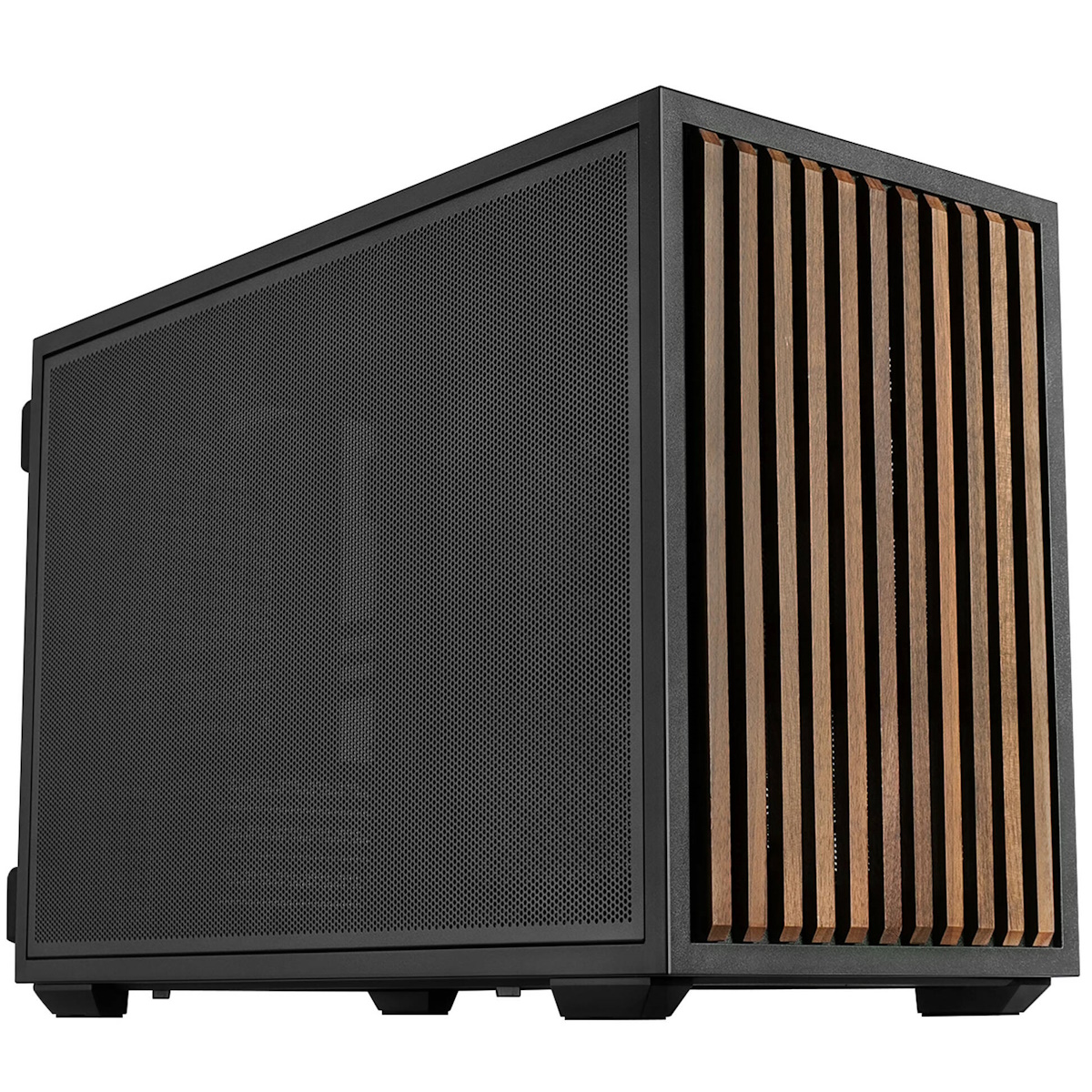 Image of Lian Li DAN Cases B4-mATX Wood Black | PC-Gehäuse