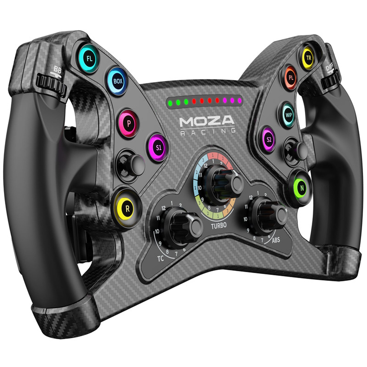 MOZA Racing Black Week % | MOZA KS GT-Lenkrad 30 cm Lenkrad für Racing-Simulatoren, Butterfly-Style GT-Lenkrad, in hochwertiger Carbonoptik