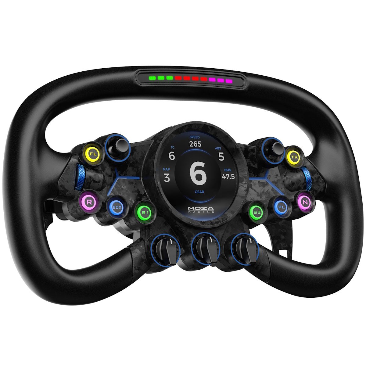 MOZA Vision GS Simracing Lenkrad Lenkrad für Racing-Simulatoren, Quad-Core-Prozessor, anpassbarer runder Touchscreen, aus Aluminium gefertigt Game Controller Produkt Bild 3