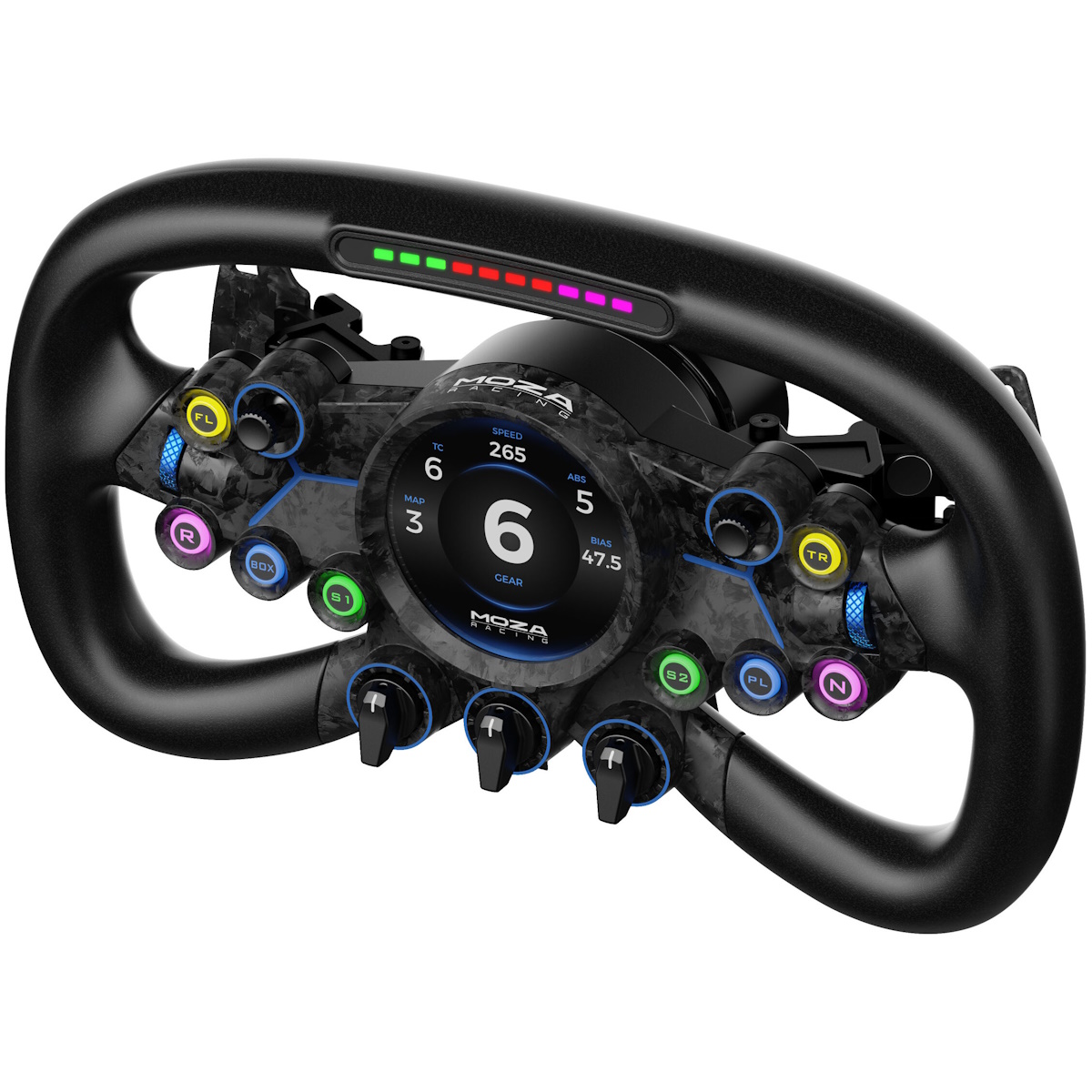 MOZA Vision GS Simracing Lenkrad Lenkrad für Racing-Simulatoren, Quad-Core-Prozessor, anpassbarer runder Touchscreen, aus Aluminium gefertigt Game Controller Produkt Bild 5