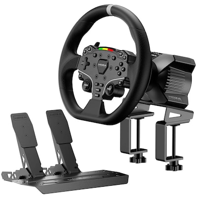 MOZA Racing R3 Bundle für PC Lenkrad- und Pedalset für Sim Racing, realistisches Fahrgefühl, kompakte Wheelbase mit 3,9N...