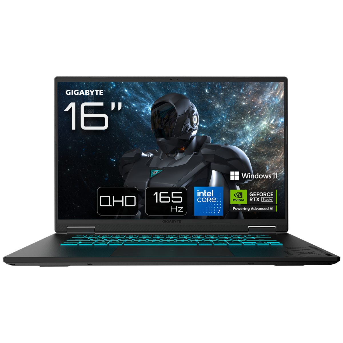 GIGABYTE GAMING A16 PRO DYHG5DECC4SH - 16" QHD 165 Hz Display, Intel Core 7 240H, 32GB RAM, 1TB SSD, NVIDIA GeForce RTX 5080, Windows 11 Home