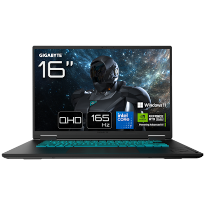 GIGABYTE GAMING A16 PRO DYHG5DECC4SH - 16" QHD 165 Hz Display, Intel Core 7 240H, 32GB RAM, 1TB SSD, NVIDIA GeForce RTX 5080, Windows 11 Home