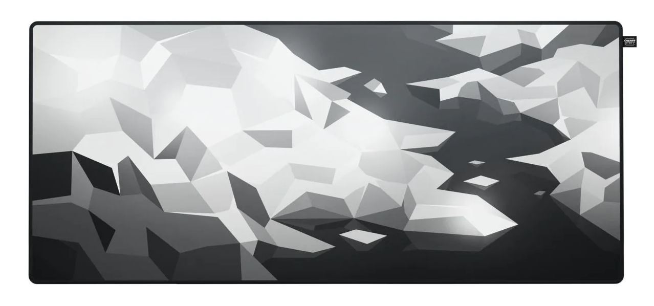 Thumbnail - Cherry GP5 XL Gaming-Mauspad, Litus White Edition High-Speed-Stoffoberfläche, Rutschfest, Vernähte Kanten, Maschinenwasc...