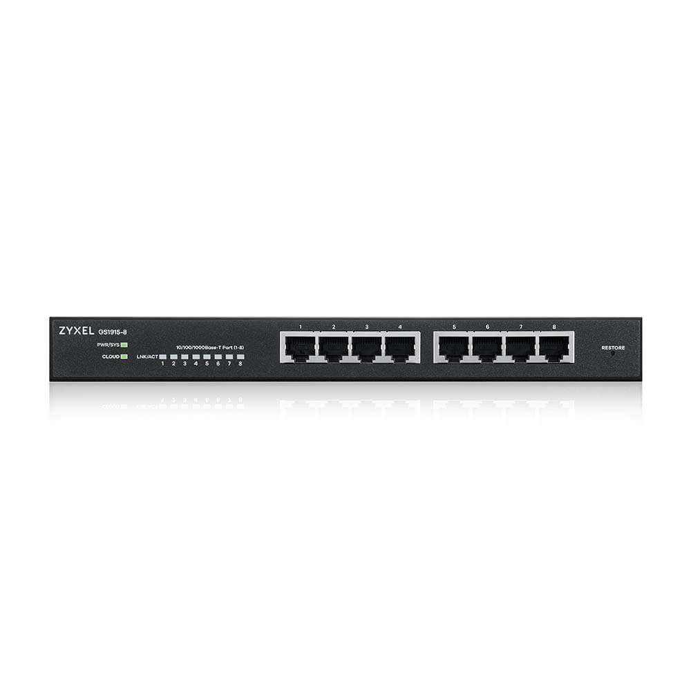 Zyxel GS1915-8 Smart Managed Switch [8x Gigabit Ethernet] Netzwerk-Switch Produkt Bild 2