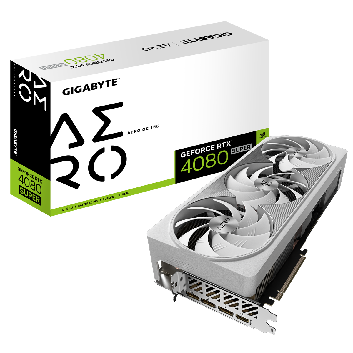 Gigabyte GeForce RTX 4080 SUPER 16GB Aero OC B-Ware - 16GB GDDR6X, 1x HDMI, 3x DP