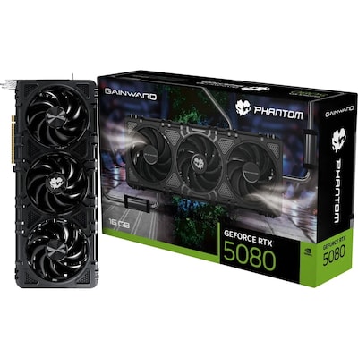 Gainward GeForce RTX 5080 Phantom - 16GB GDDR7, HDMI, 3x DP