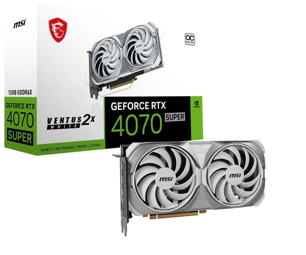 GeForce RTX4070 VENTUS 2X 12G OC　極美品 MSI GeForce RTX 4070 Ventus 2X E1 12G OC Grafikkarte - NVIDIA RTX