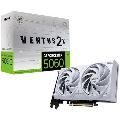 Thumbnail - MSI GeForce RTX 5060 8G VENTUS 2X OC WHITE - 8GB GDDR7, HDMI, 3x DP